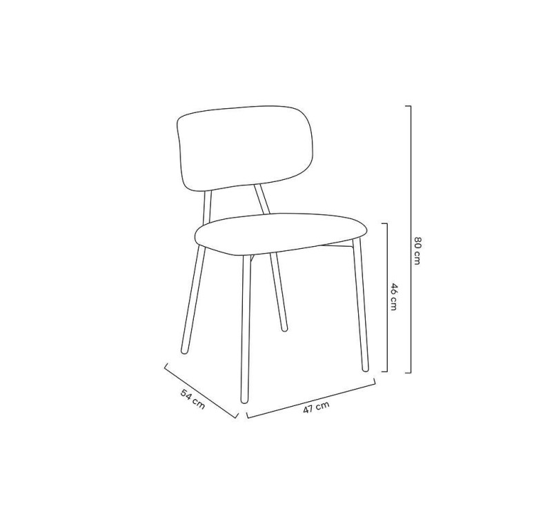 Krzesło FABIOLA BOUCLE białe