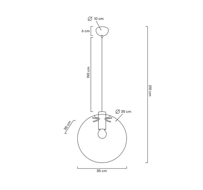 MOOSEE lampa wisząca SANDRA 35 czarna