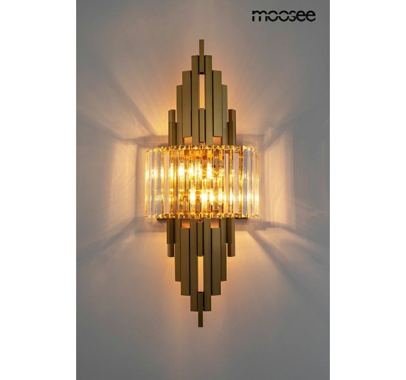 MOOSEE lampa ścienna TOWERS złota