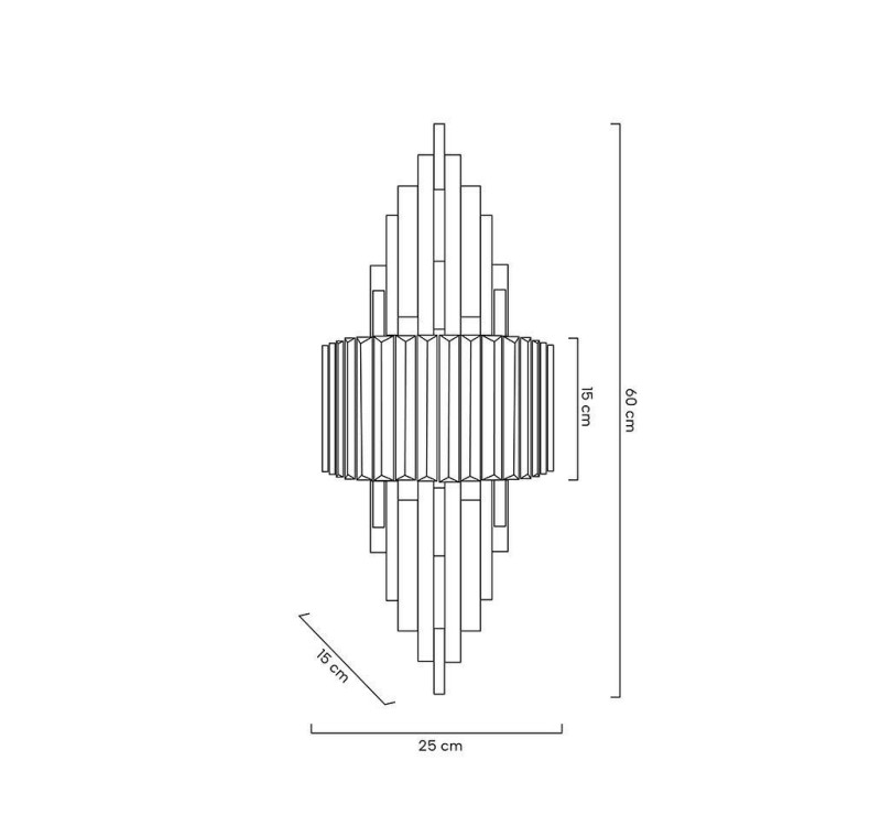 MOOSEE lampa ścienna TOWERS złota