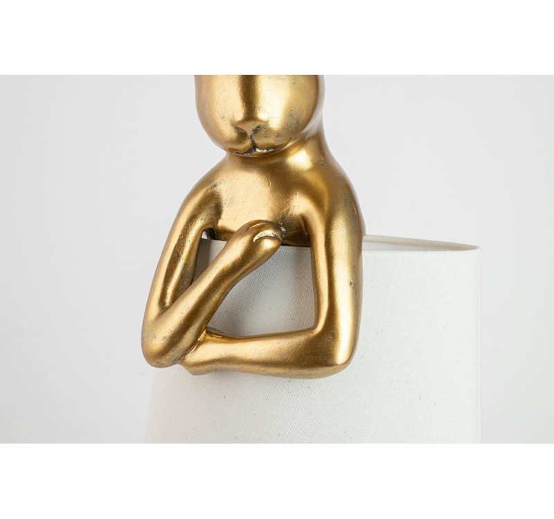 KARE lampa stołowa RABBIT 50 cm złota / biała