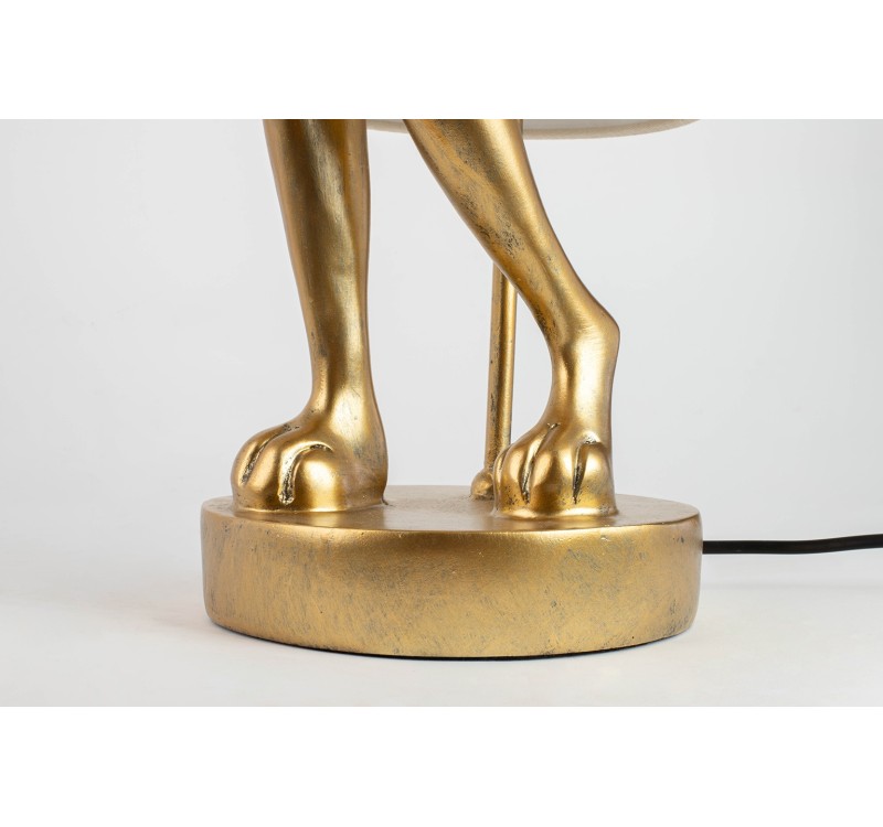 KARE lampa stołowa RABBIT 50 cm złota / biała