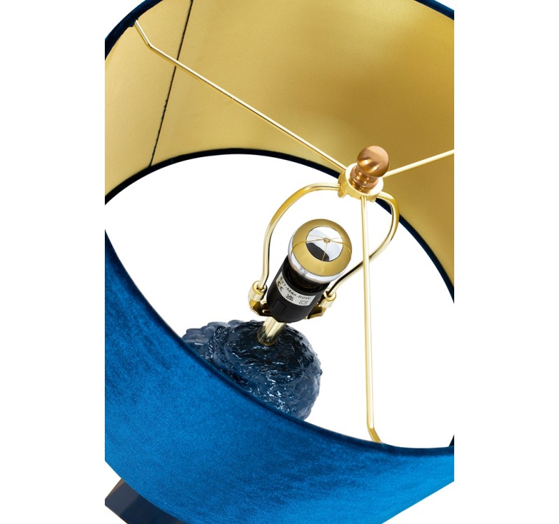 KARE lampa stołowa PARROT 84 cm niebieska