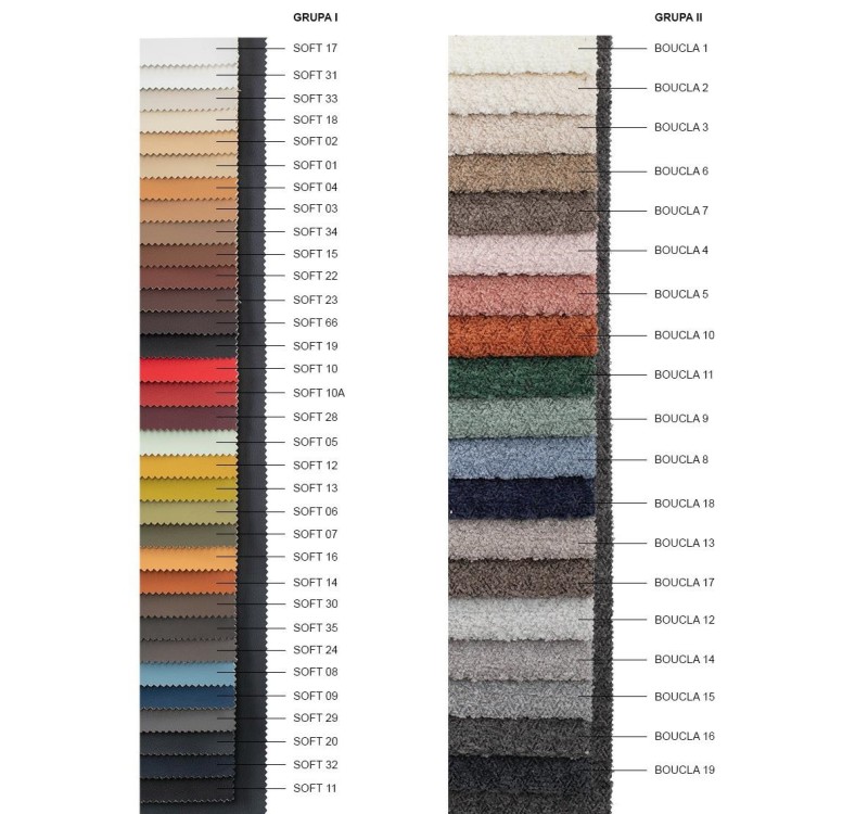 Sofa PILLOW z funkcją spania - I grupa tkanin