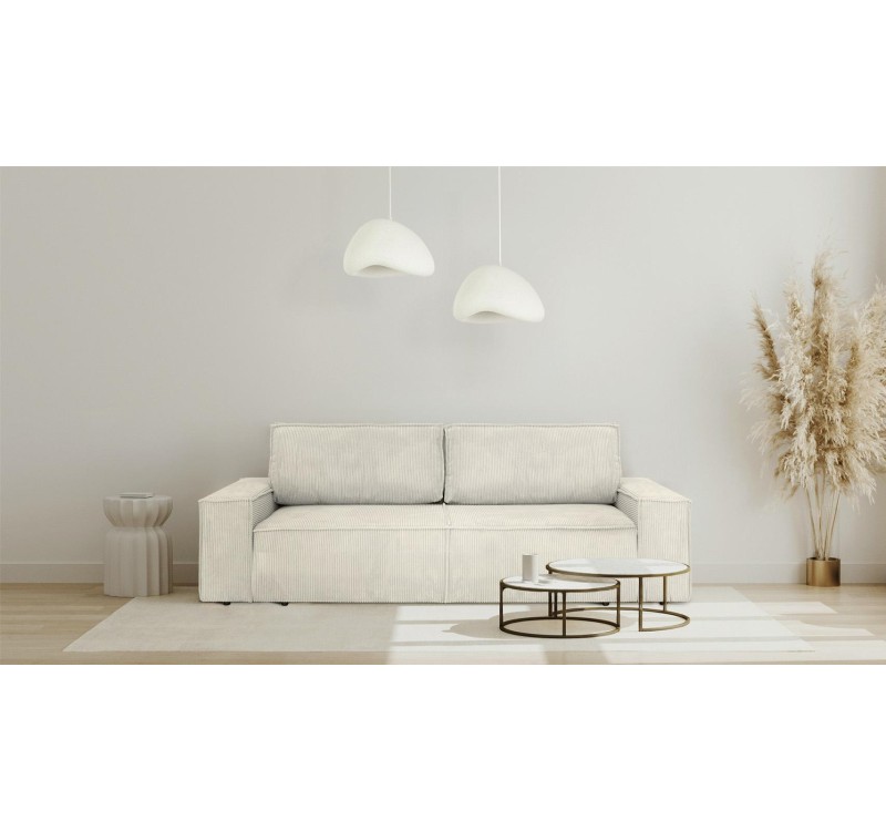 Sofa PILLOW z funkcją spania jasny beż