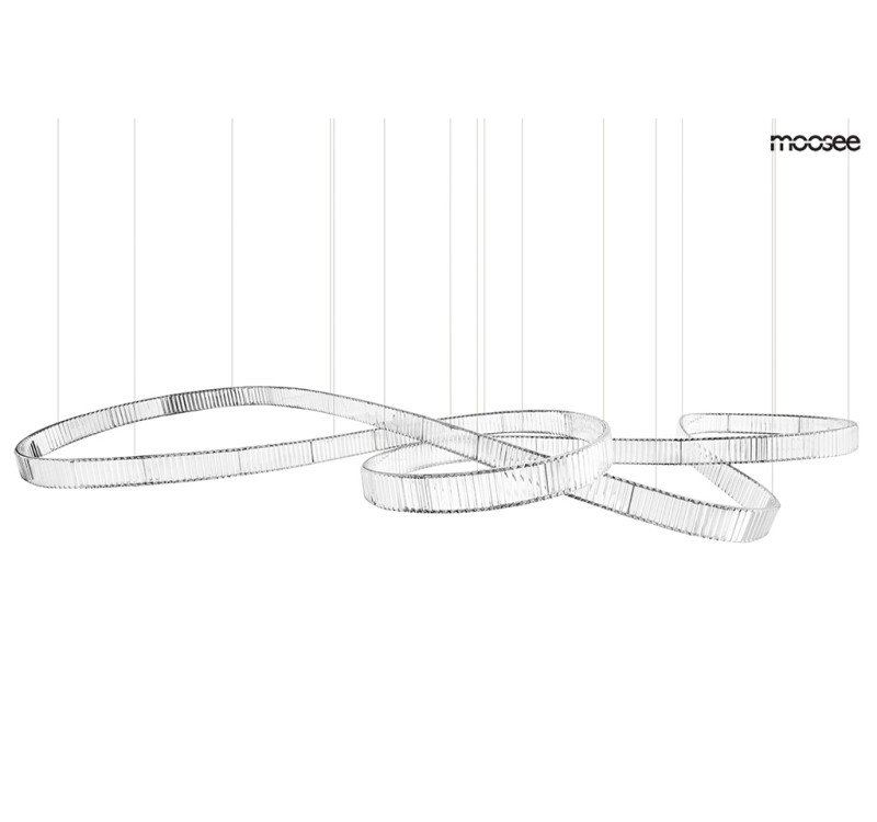 MOOSEE lampa wisząca WAVE 380 chrom
