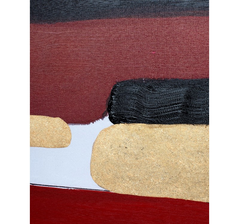 KARE obraz ABSTRACT SHAPES PINK  73x143 cm