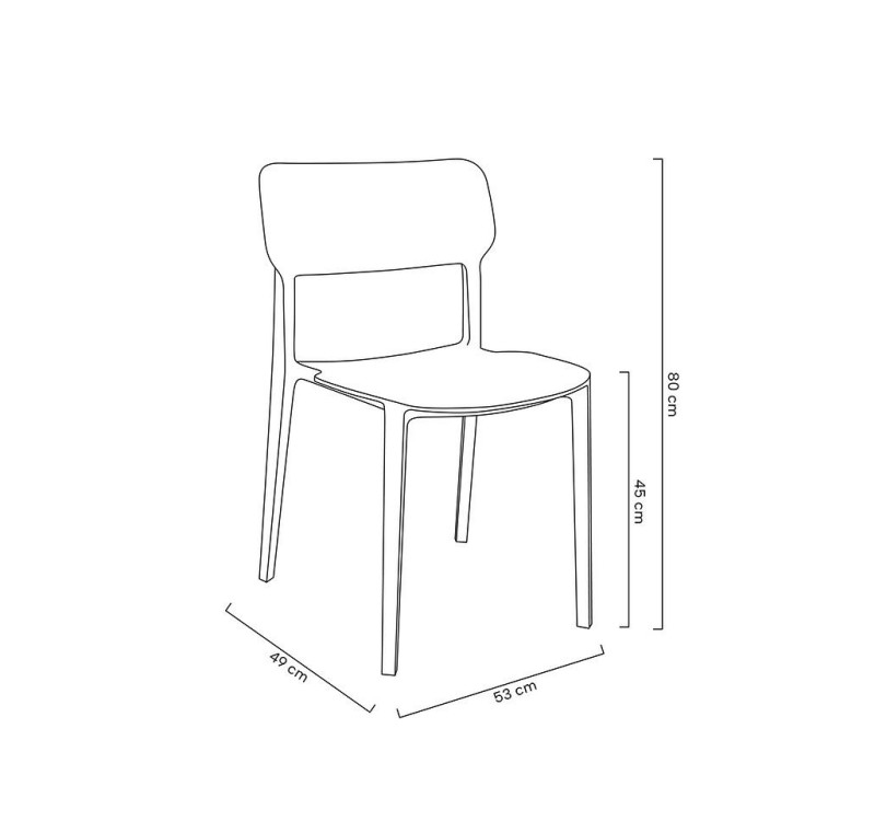 Krzesło AGAT PREMIUM czarne - polipropylen