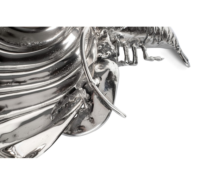 KARE chłodziarka na napoje / patera       LOBSTER srebrna