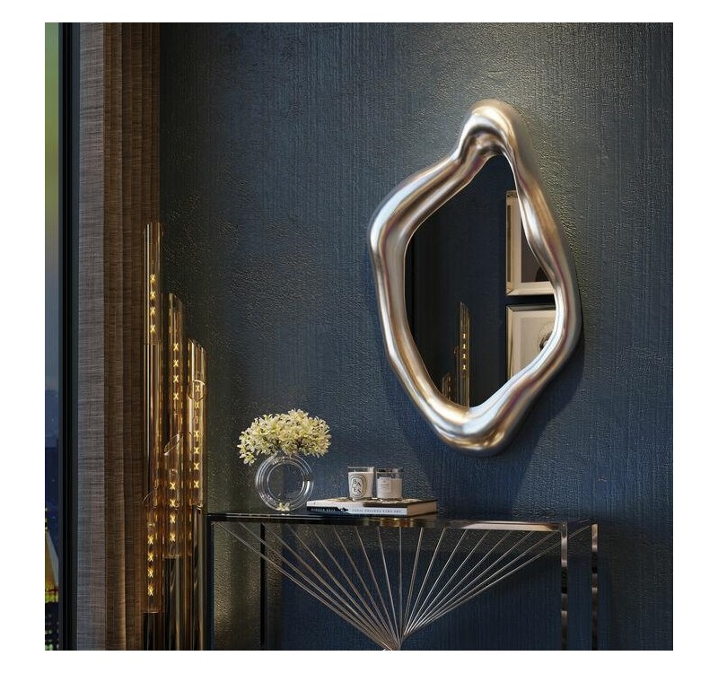 KARE lustro ścienne HOLOGRAM 119x76 cm srebrne