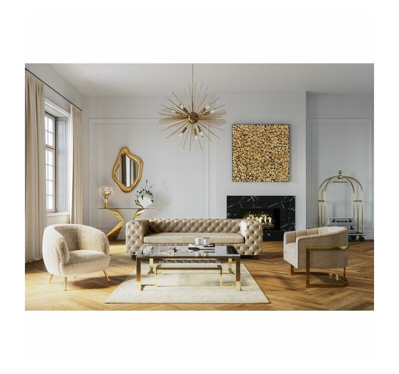 KARE lustro ścienne HOLOGRAM 119x76 cm złote