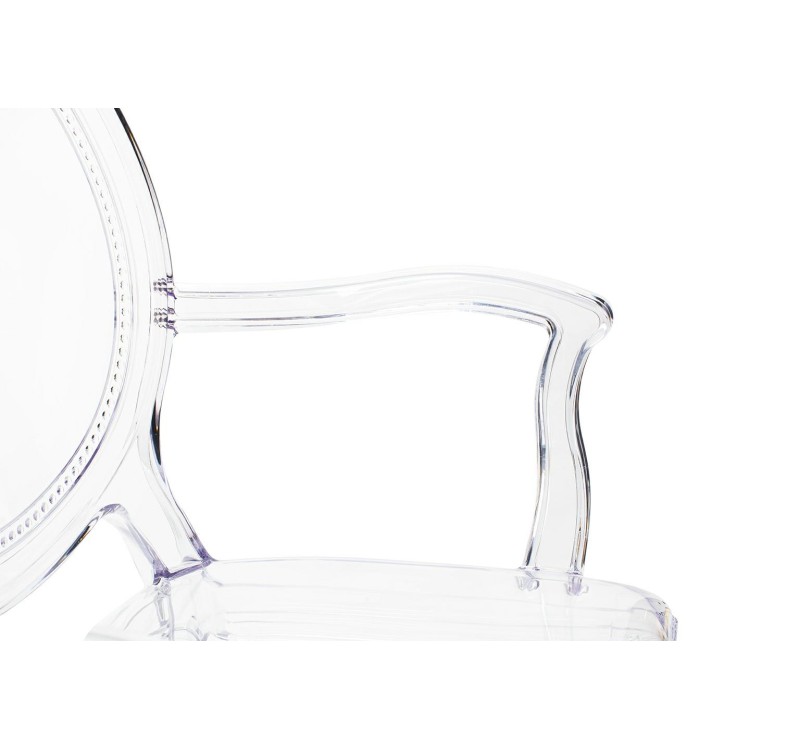 Krzesło PRINCE ARM transparentne - poliwęglan