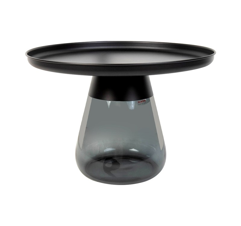 KARE stolik BOTTIGLIA SMOKE 60 czarny