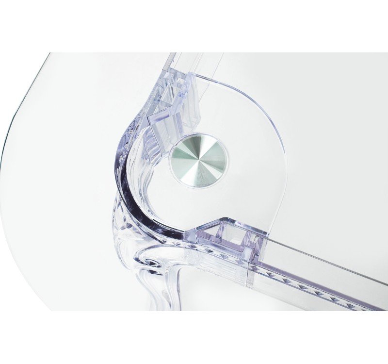 Stół KING 120 transparentny - poliwęglan, szkło hartowane