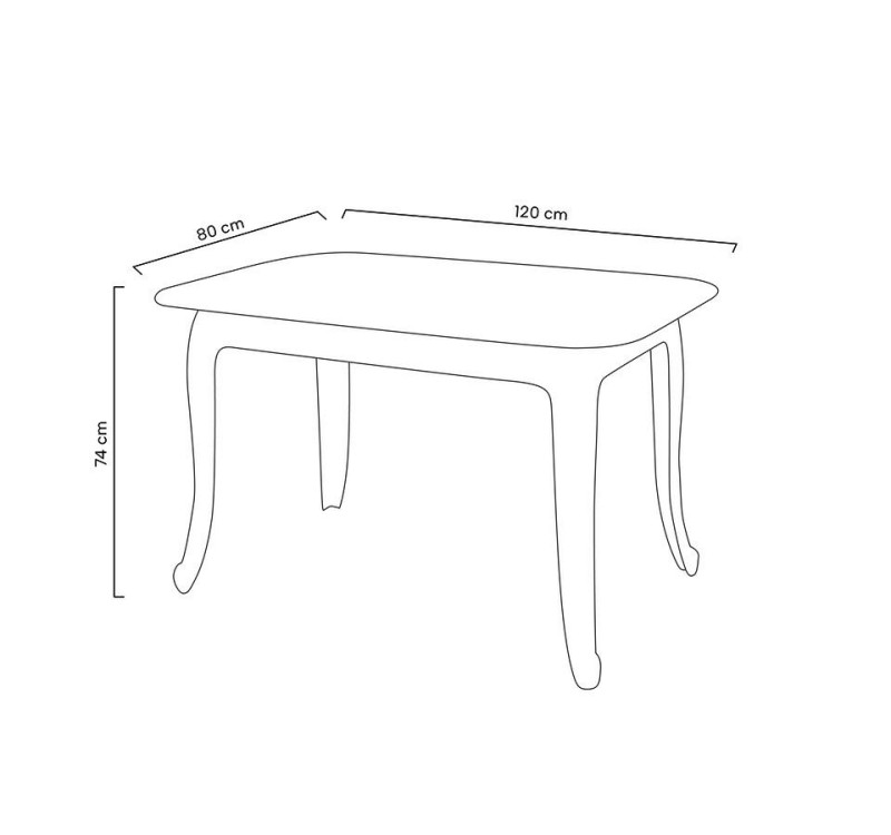 Stół KING 120 transparentny - poliwęglan, szkło hartowane
