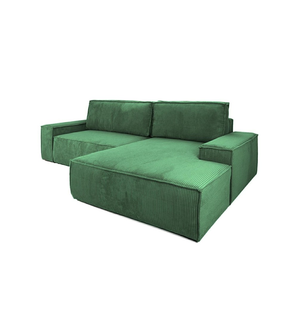 Narożnik PILLOW M prawy z funkcją spania  zielony