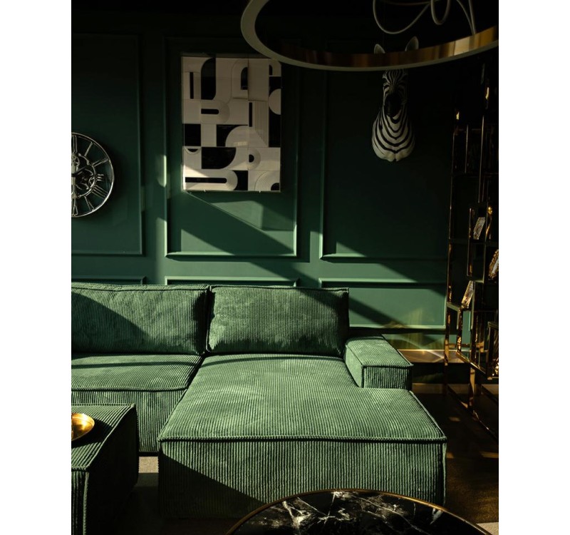 Narożnik PILLOW M prawy z funkcją spania  zielony