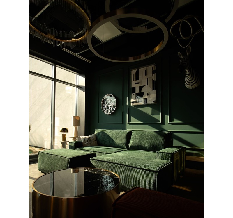 Narożnik PILLOW M prawy z funkcją spania  zielony