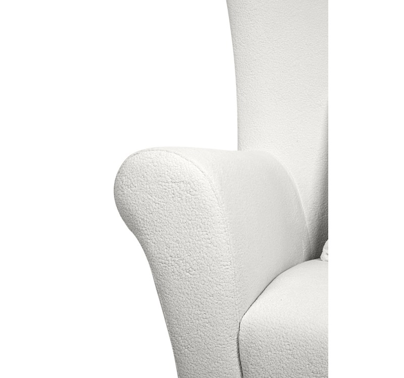 MaMaison fotel obrotowy GROSDOS biały /   chenille