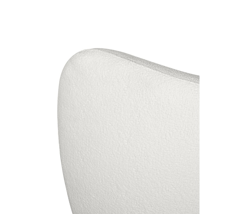 MaMaison fotel obrotowy GROSDOS biały /   chenille