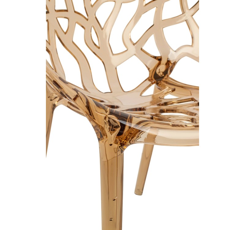 Krzesło KORAL amber - poliwęglan