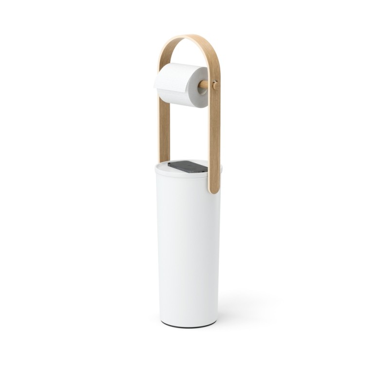 UMBRA stojak na papier toaletowy          BELLWOOD biały/naturalny