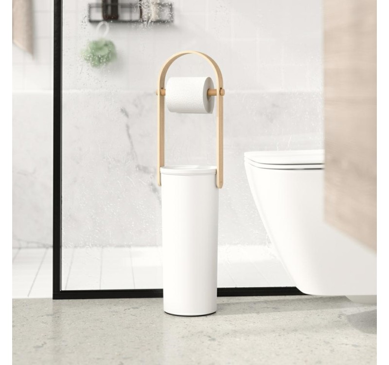 UMBRA stojak na papier toaletowy          BELLWOOD biały/naturalny
