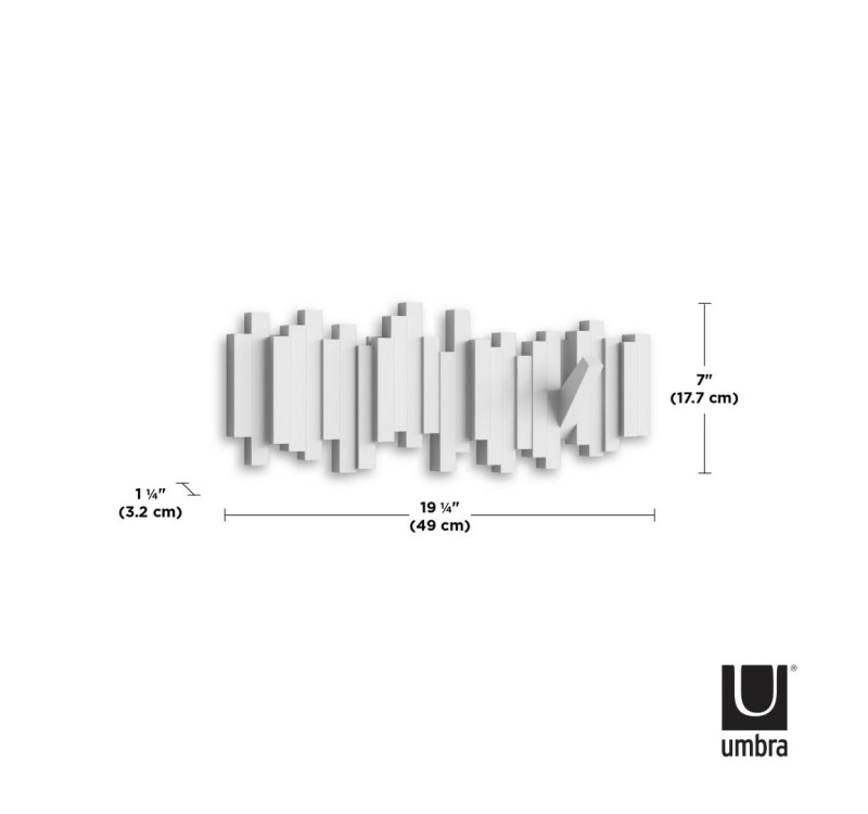 UMBRA wieszak na ubrania STICKS biały