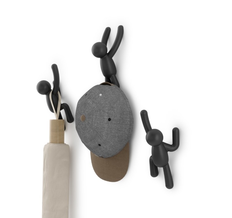 UMBRA wieszak ścienny BUDDY czarny