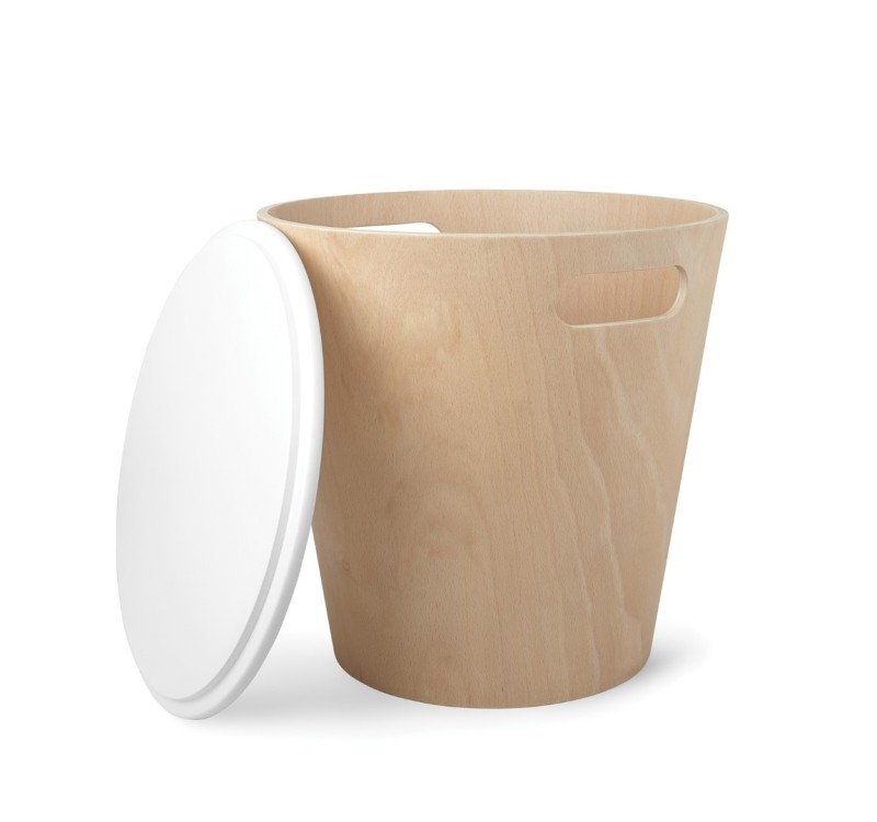 UMBRA stolik WOODROW biały - drewno