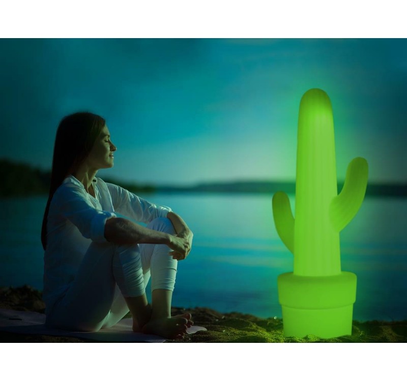 NEW GARDEN lampa ogrodowa KAKTUS CABLE limonkowa