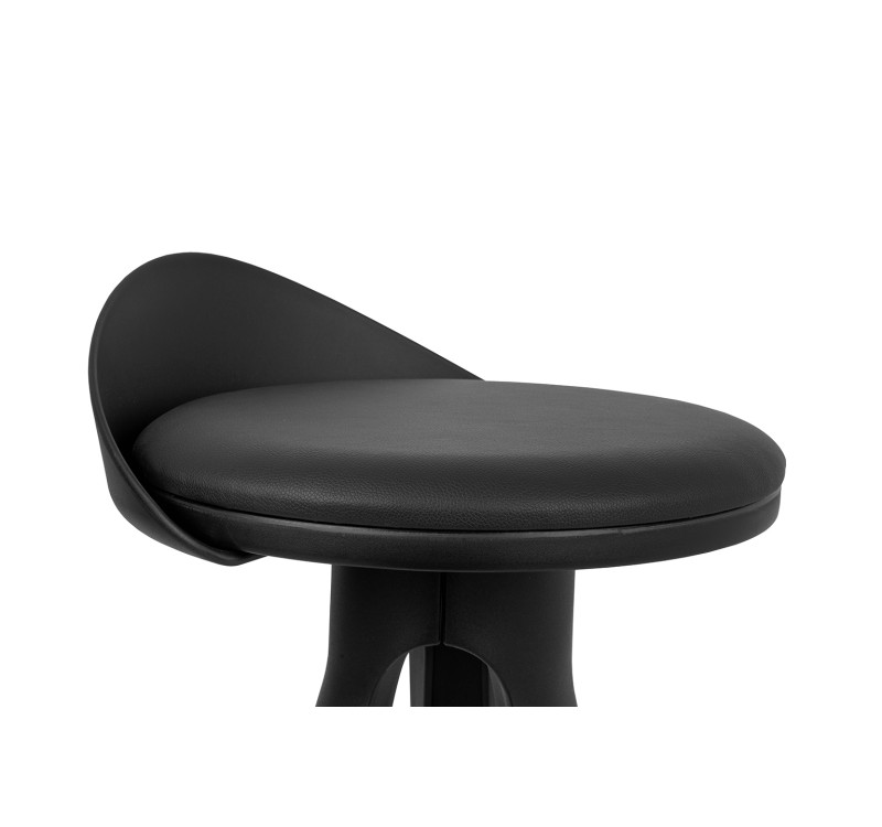 Krzesło barowe MILA 65 czarne