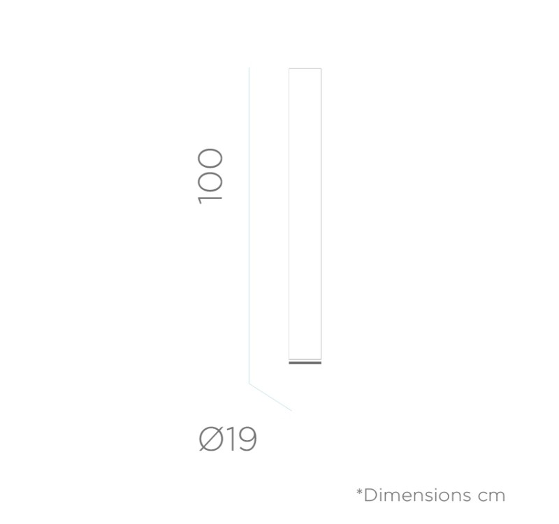 NEW GARDEN lampa ogrodowa FITY 100 CABLE biała