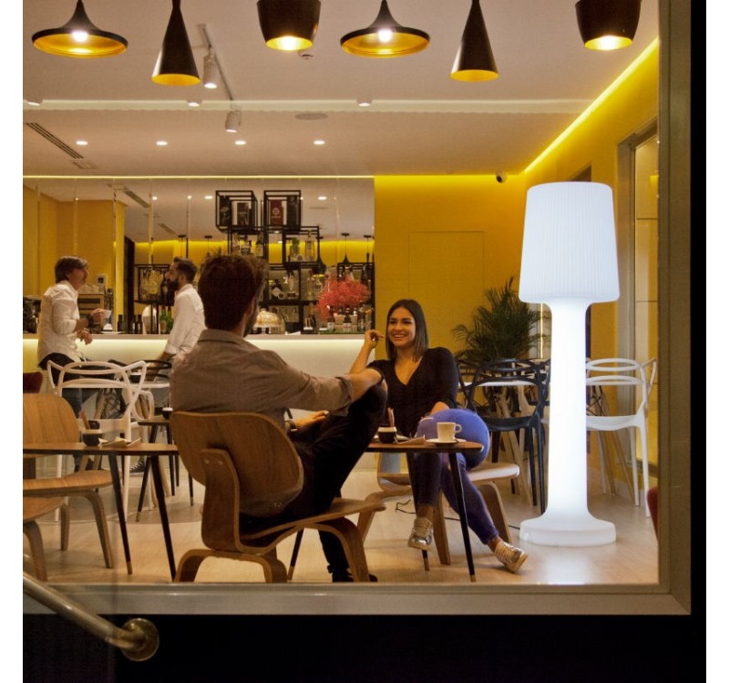 NEW GARDEN lampa ogrodowa CARMEN 165 BATTERY biała