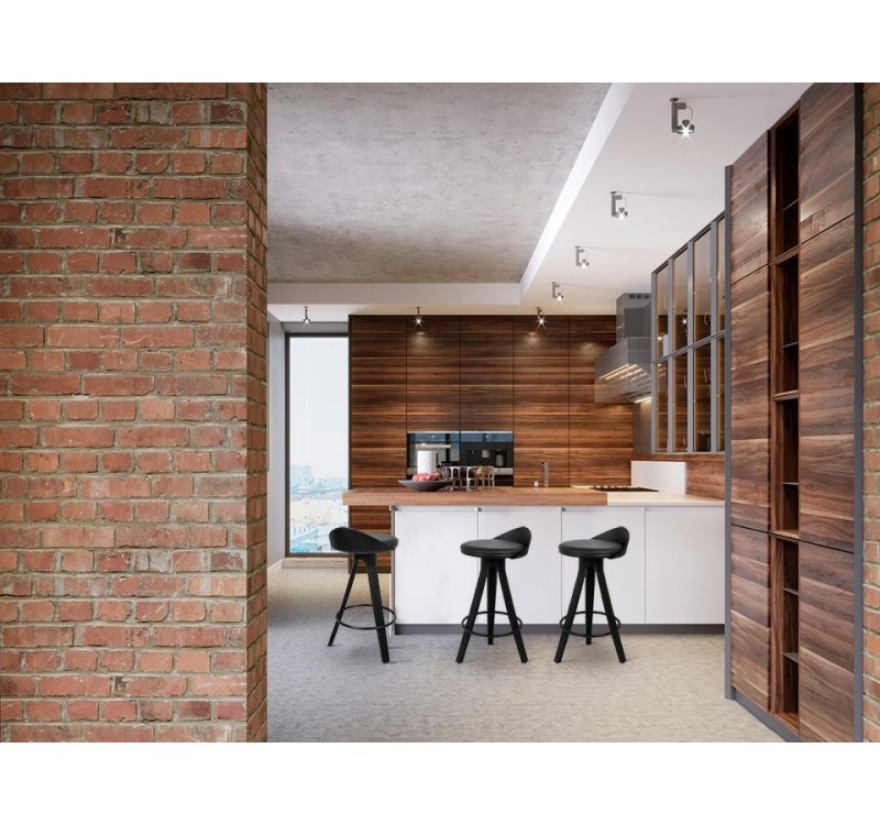 Krzesło barowe MILA 65 czarne