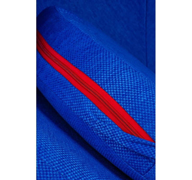 Fotel BALL biało-niebieski - włókno szklane