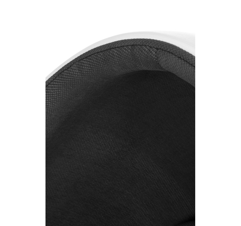 Fotel OVALIA biało-czarny - włókno szklane