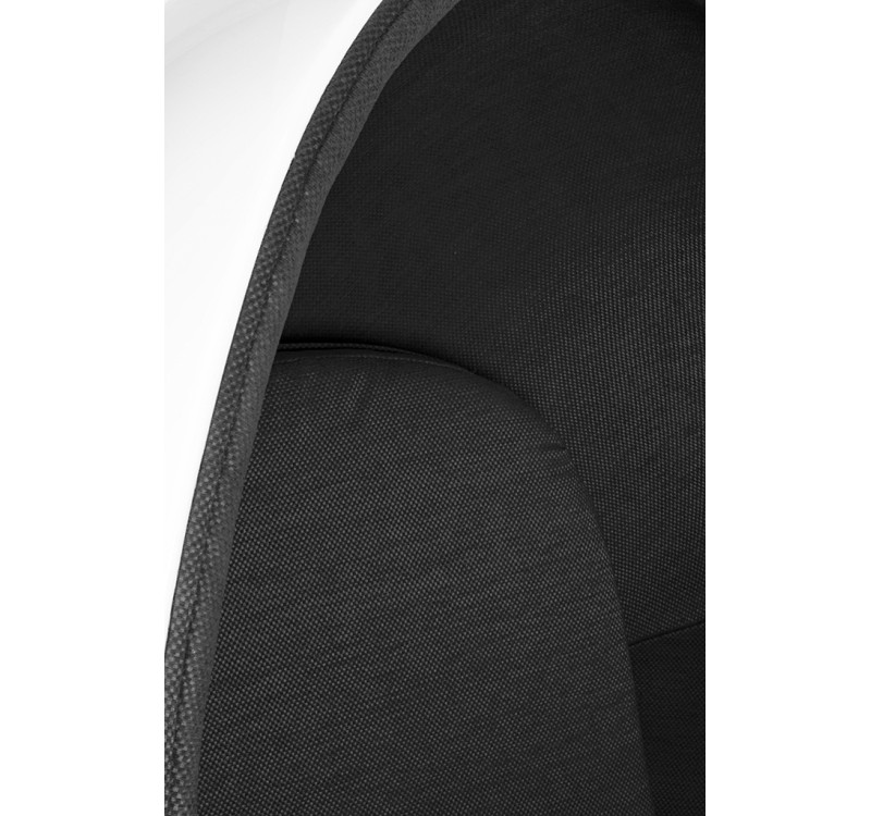 Fotel OVALIA biało-czarny - włókno szklane