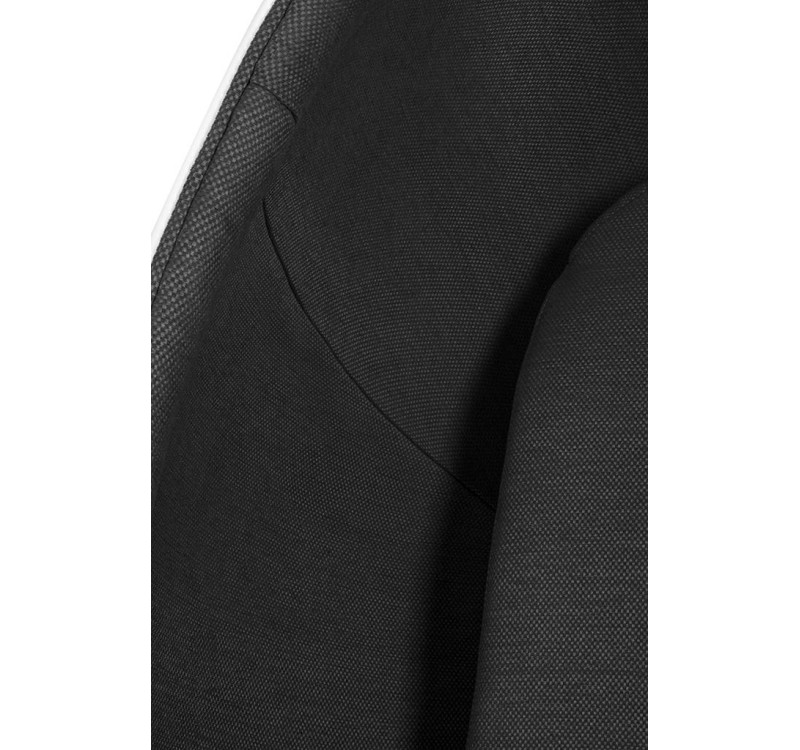 Fotel OVALIA biało-czarny - włókno szklane