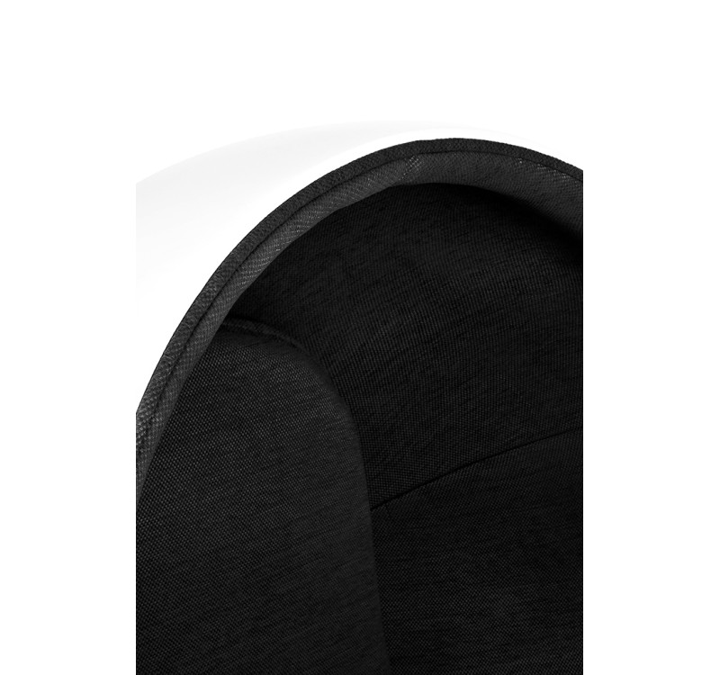 Fotel OVALIA biało-czarny - włókno szklane