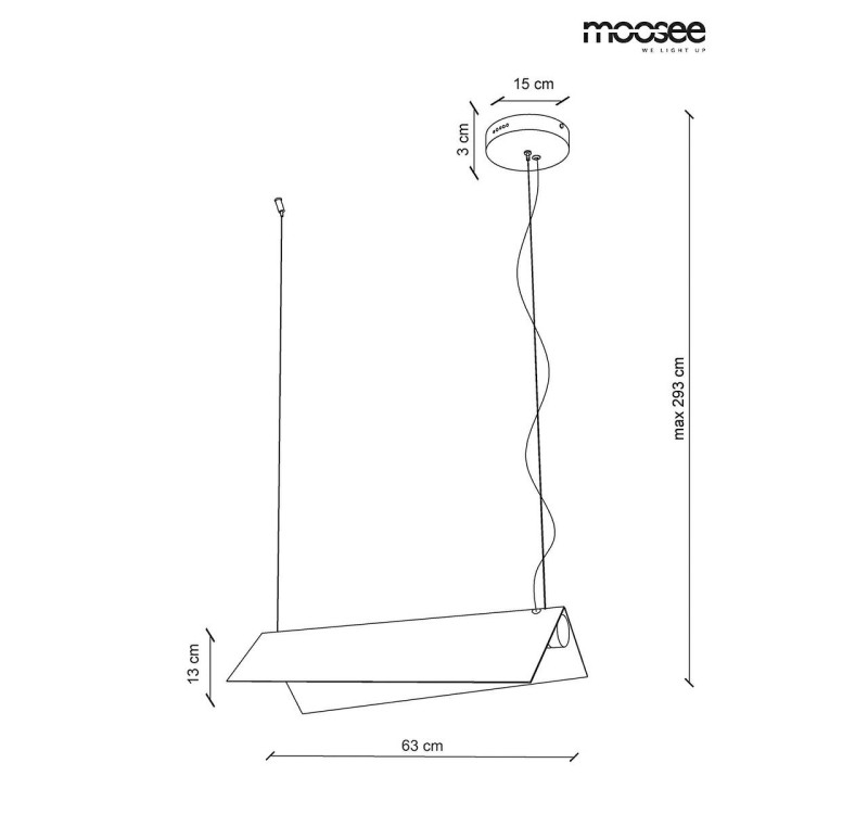 MOOSEE lampa wisząca PICCO S - złota