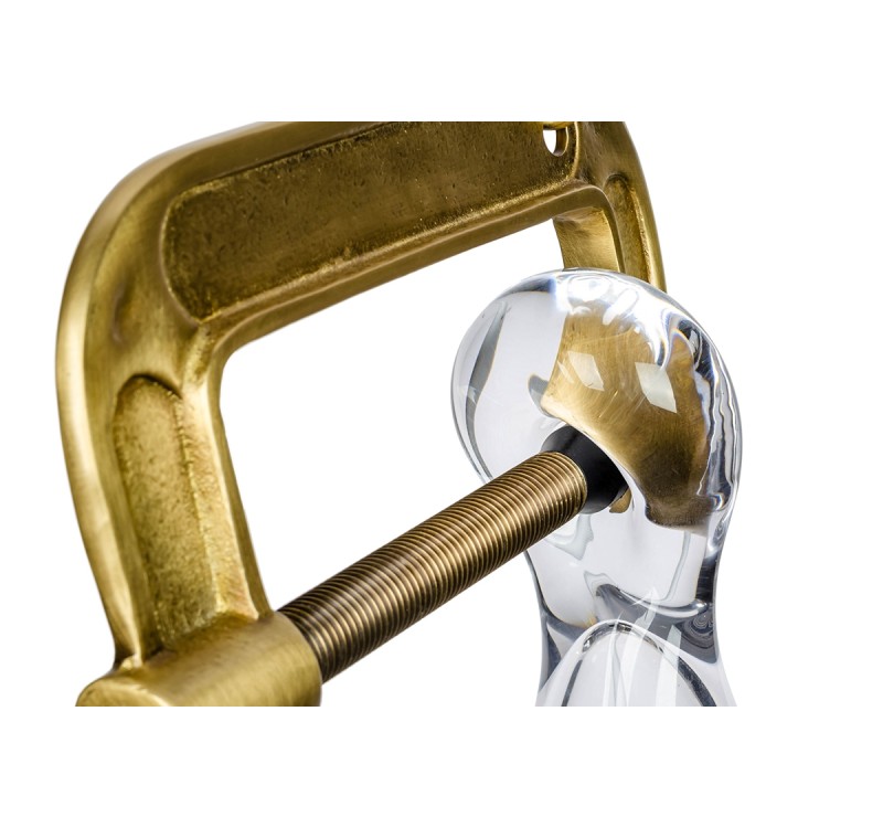 Lampa wisząca VICE mosiądz - metal, szkło