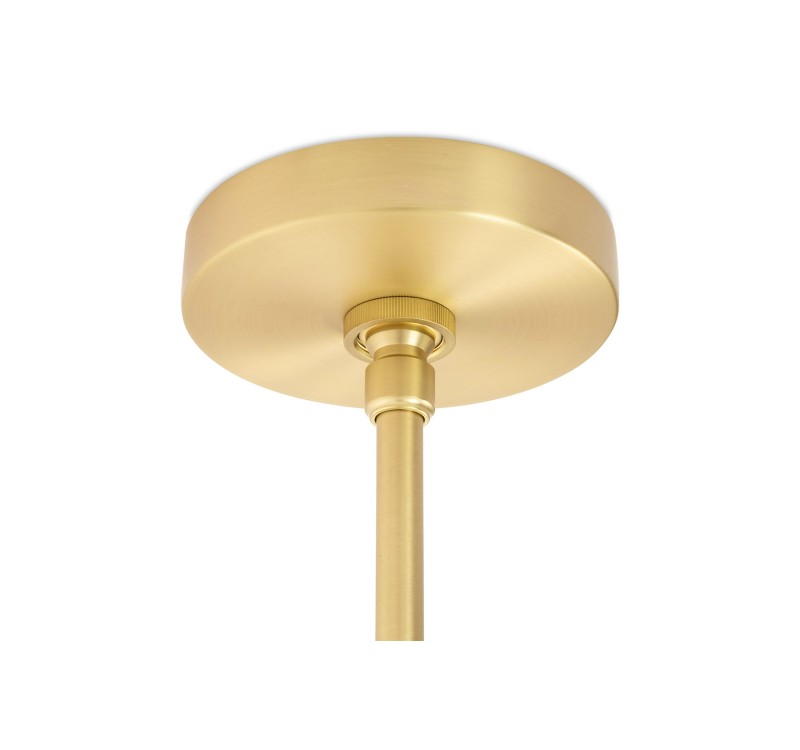 Lampa wisząca PLANETARIO 15 GOLD złota - klosze szronione