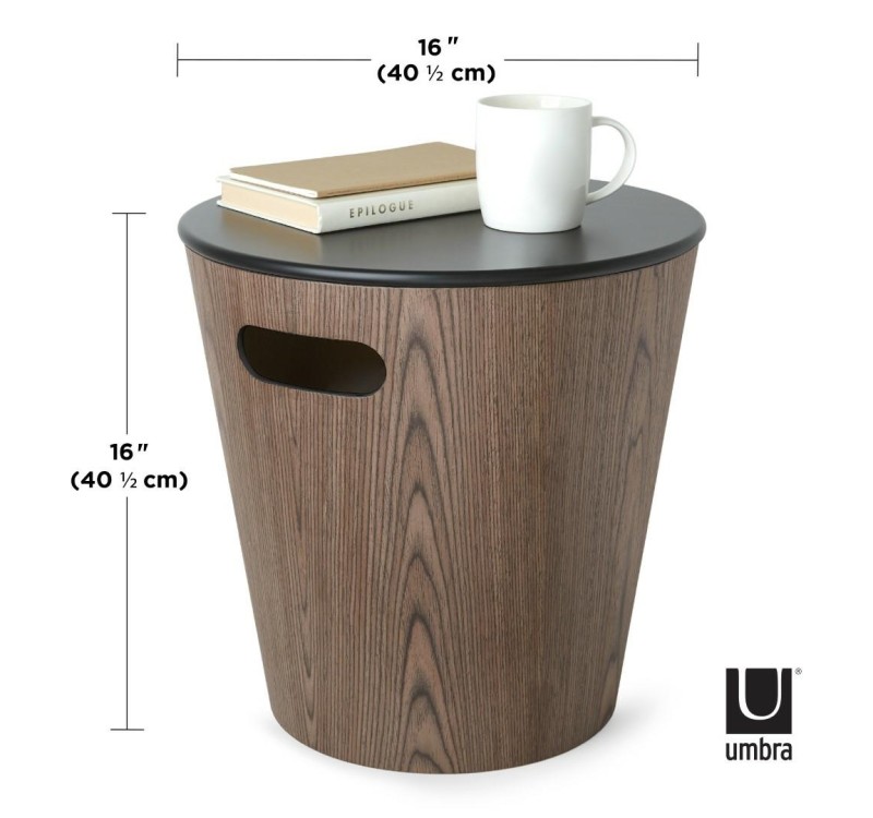 UMBRA stolik WOODROW czarny - orzech