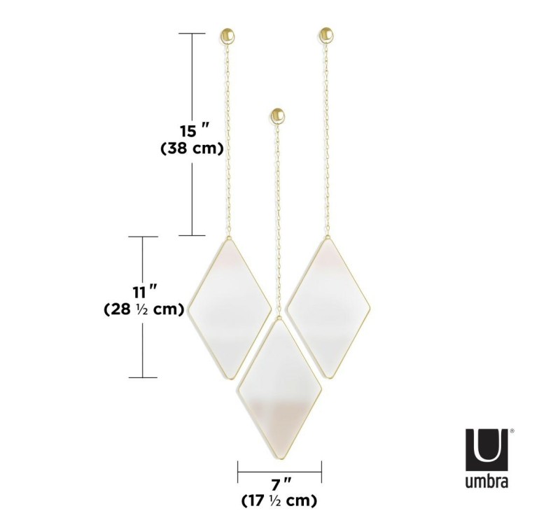 UMBRA lustra DIMA DIAMOND złote