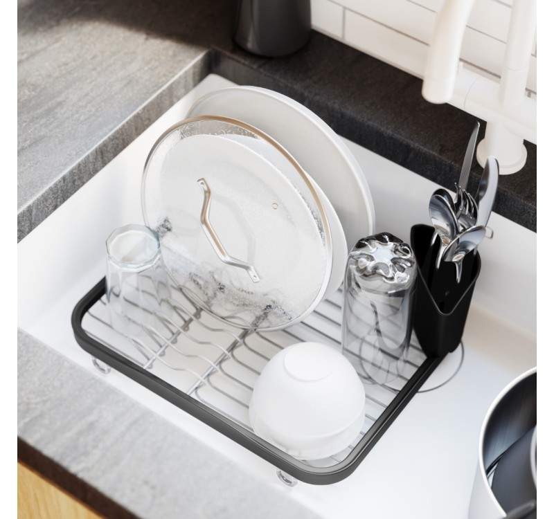 UMBRA ociekacz do naczyń SINKIN -czarny,nikiel