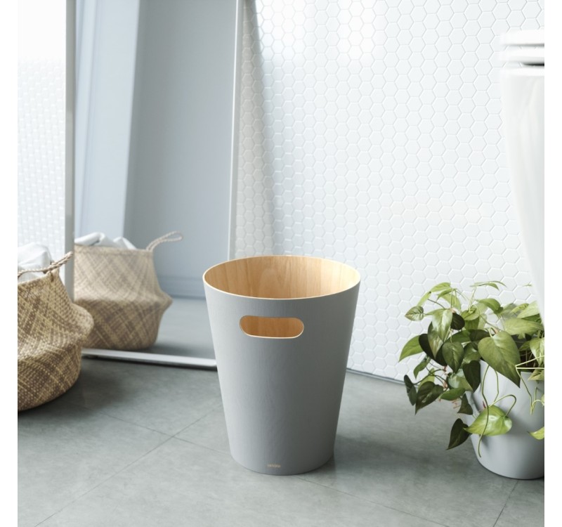 UMBRA kosz na śmieci WOODROW - gray