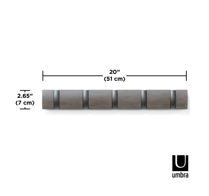 UMBRA wieszak na ubrania FLIP 5 szary