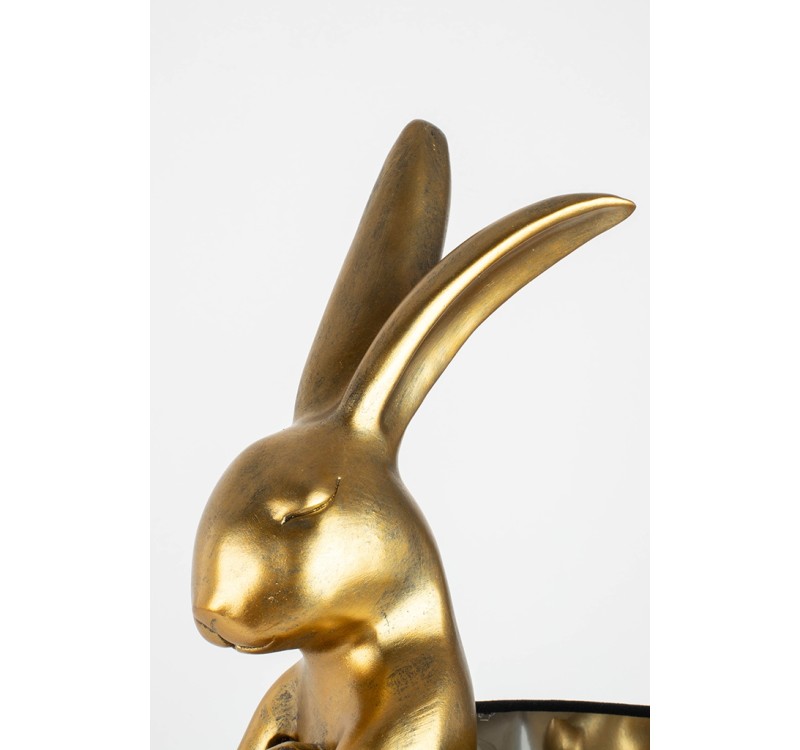 KARE lampa stołowa RABBIT 68 cm  złota / czarna