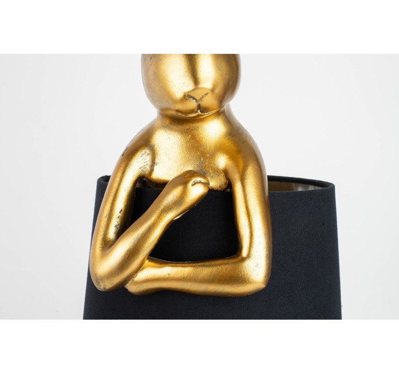 KARE lampa stołowa RABBIT 68 cm  złota / czarna